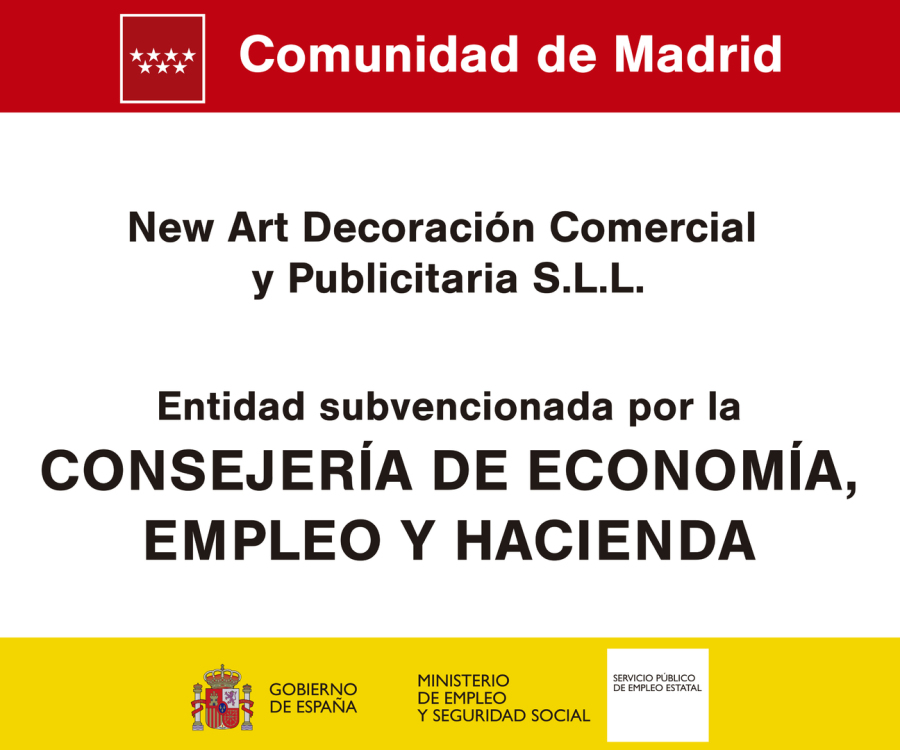 Logo de subvención por la consejería de economía, empleo y hacienda